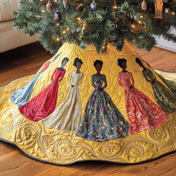Divine Roots Quilted Tree Skirt Heartfelt Gift Merch For Mom