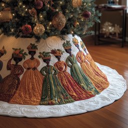 Golden Queens Quilted Tree Skirt Lovely Mother�s Day Gift Merch