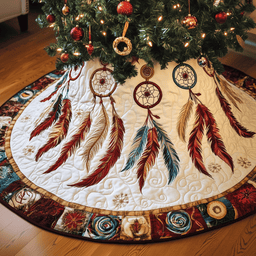 Southwest Dreamcatchers Quilted Tree Skirt Best New Year Gift Merch