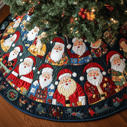 Santa Clause Quilted Tree Skirt Memorable Graduation Gift Merch