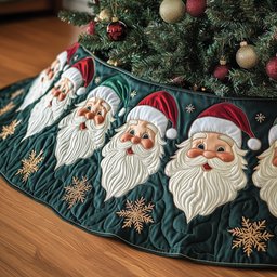Ho Ho Ho Quilted Tree Skirt Heartwarming Father�s Day Gift Merch