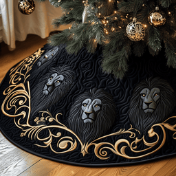 Majestic Lion Quilted Tree Skirt Perfect Tree Skirt Decoration Merch