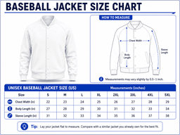Dallas Cowboys | Premium NFL Army Camo Baseball Jacket TD size chart