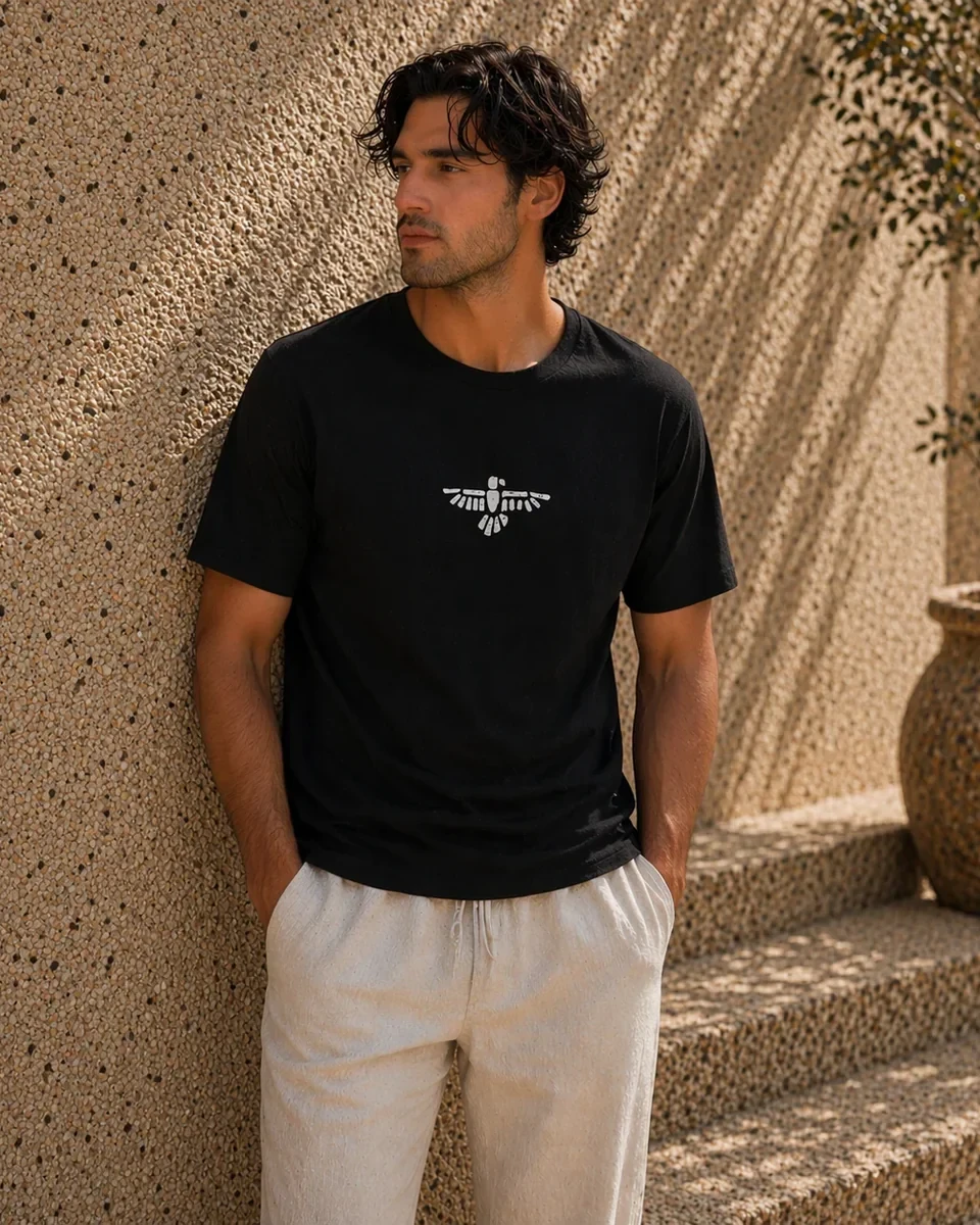 7 Eagles Archive Tee in black