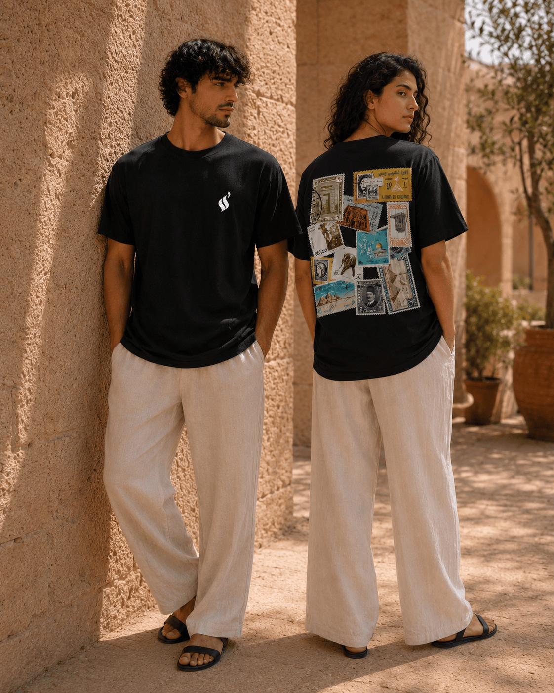 Tawabie Archive Tee in black