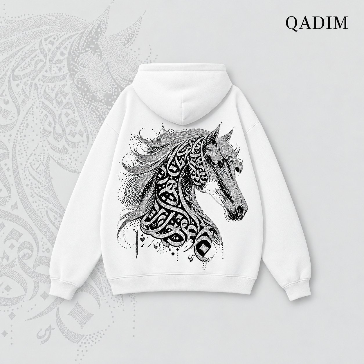 Jawad Hoodie — White, back
