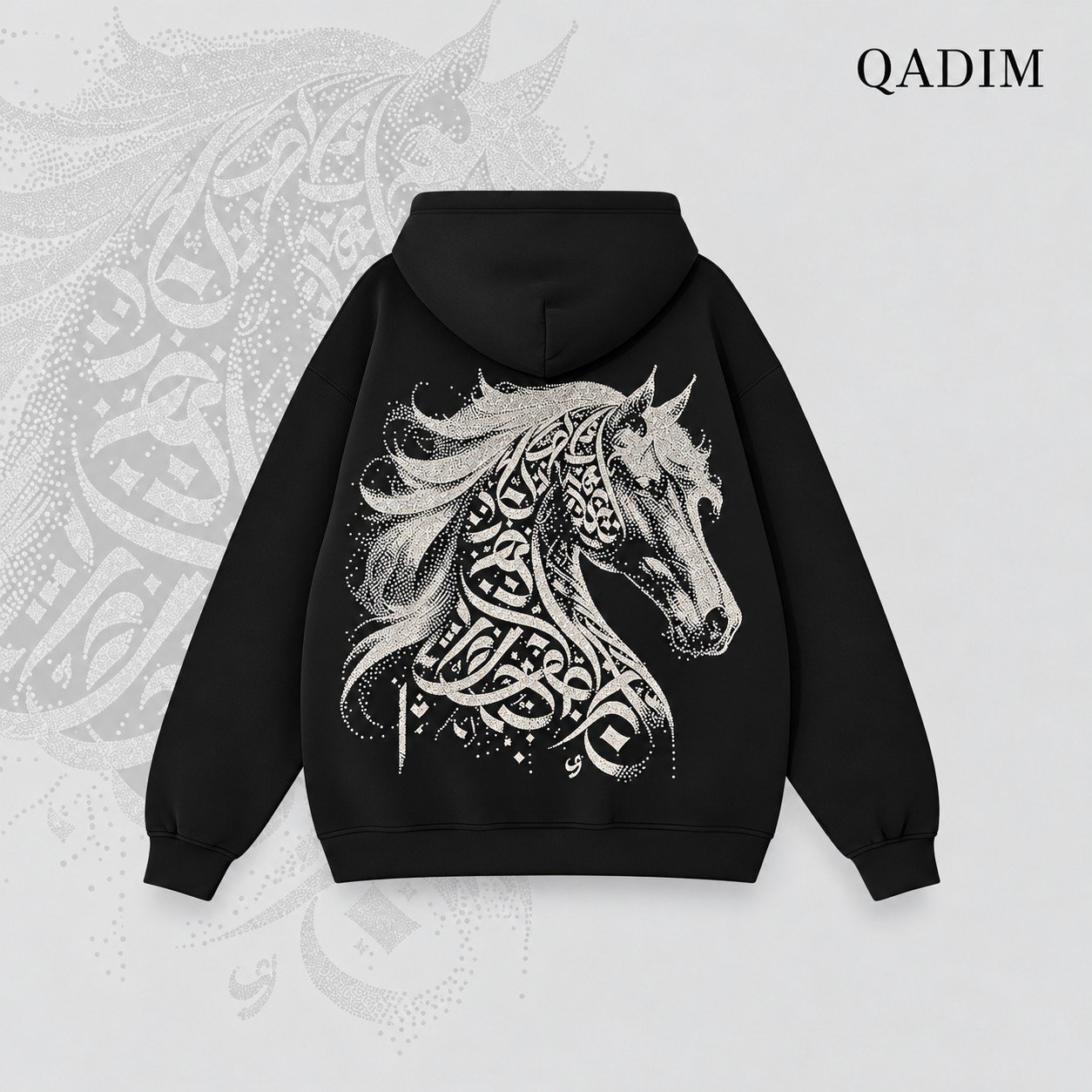 Jawad Hoodie — Black, back