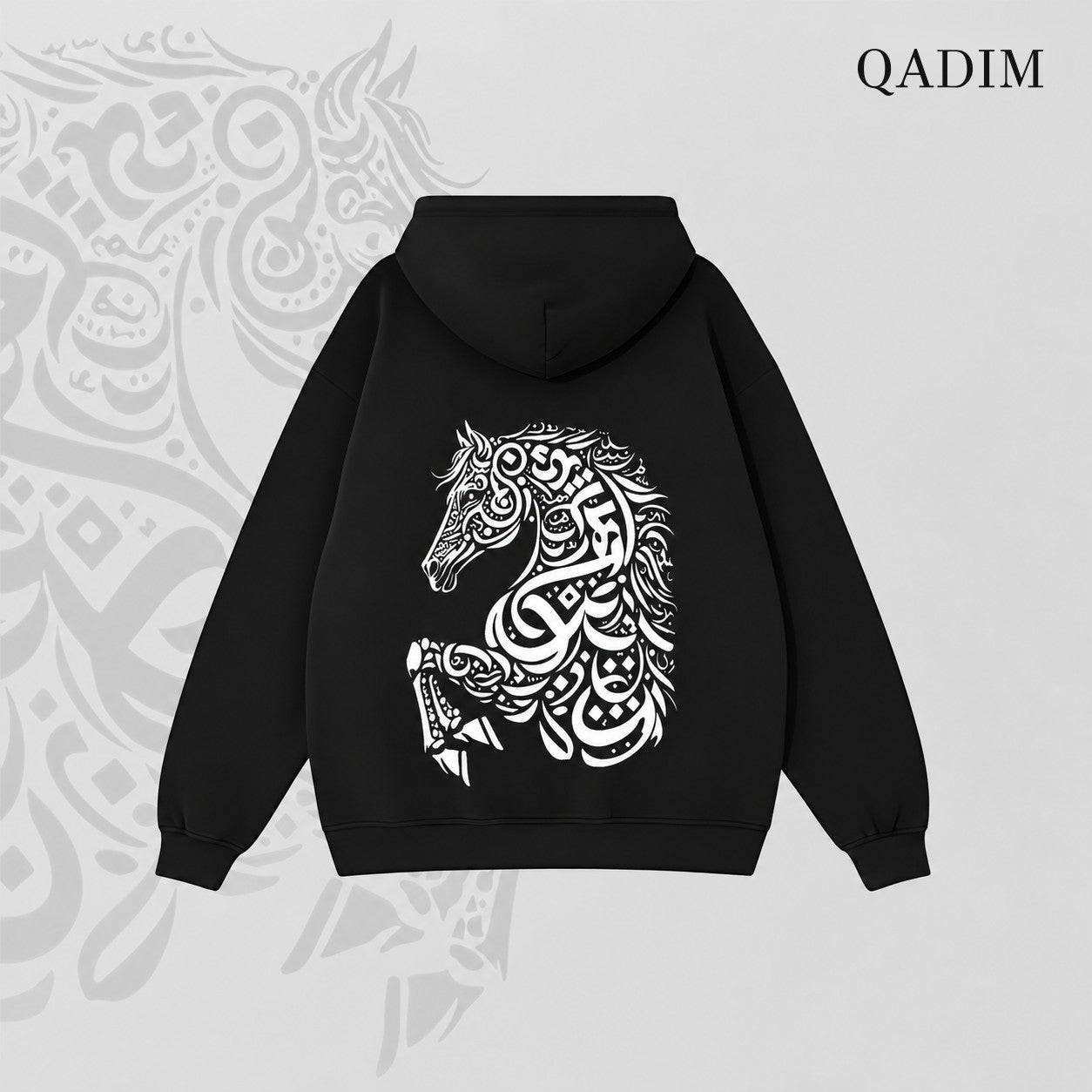 Asil Hoodie — Black, back