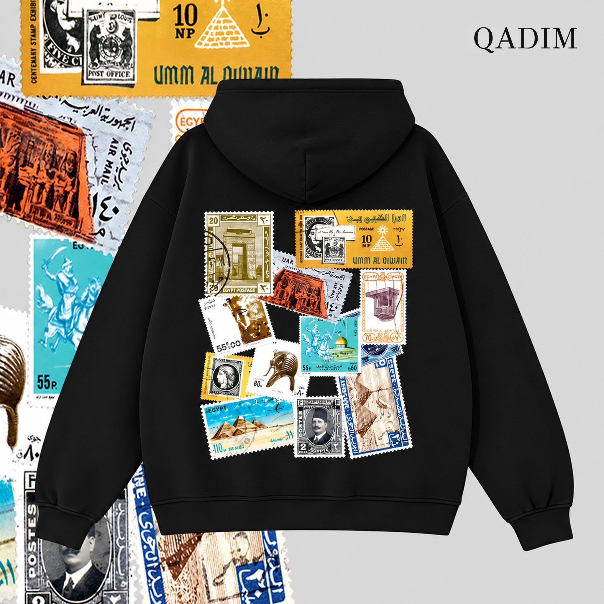 Tawabie Hoodie — Black, back