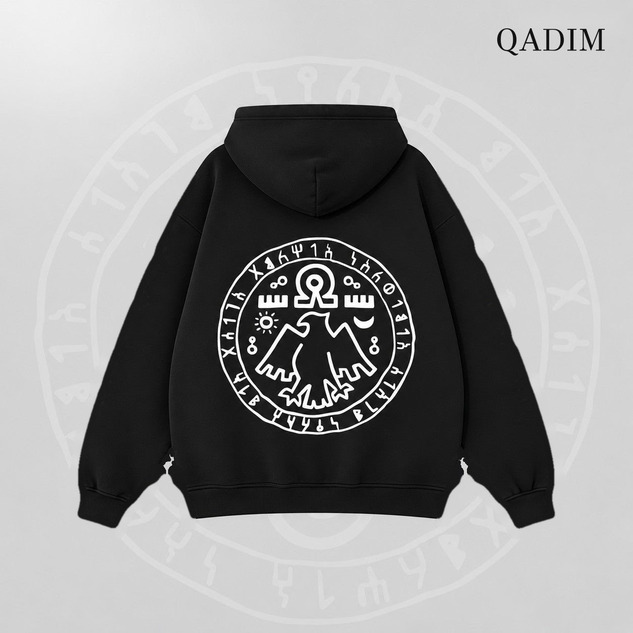 7 Eagles Hoodie — Black, back
