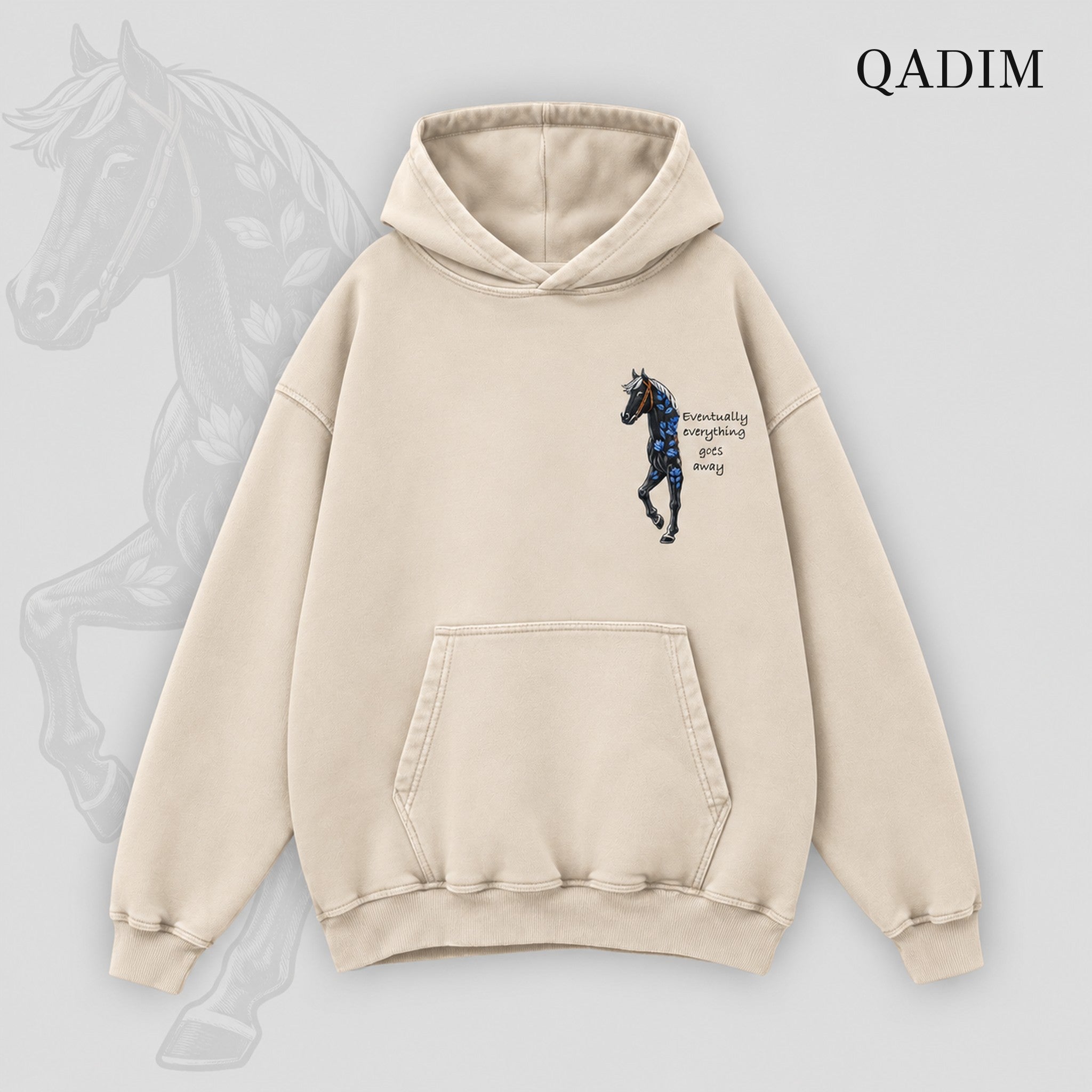 Safar Hoodie — Beige, front