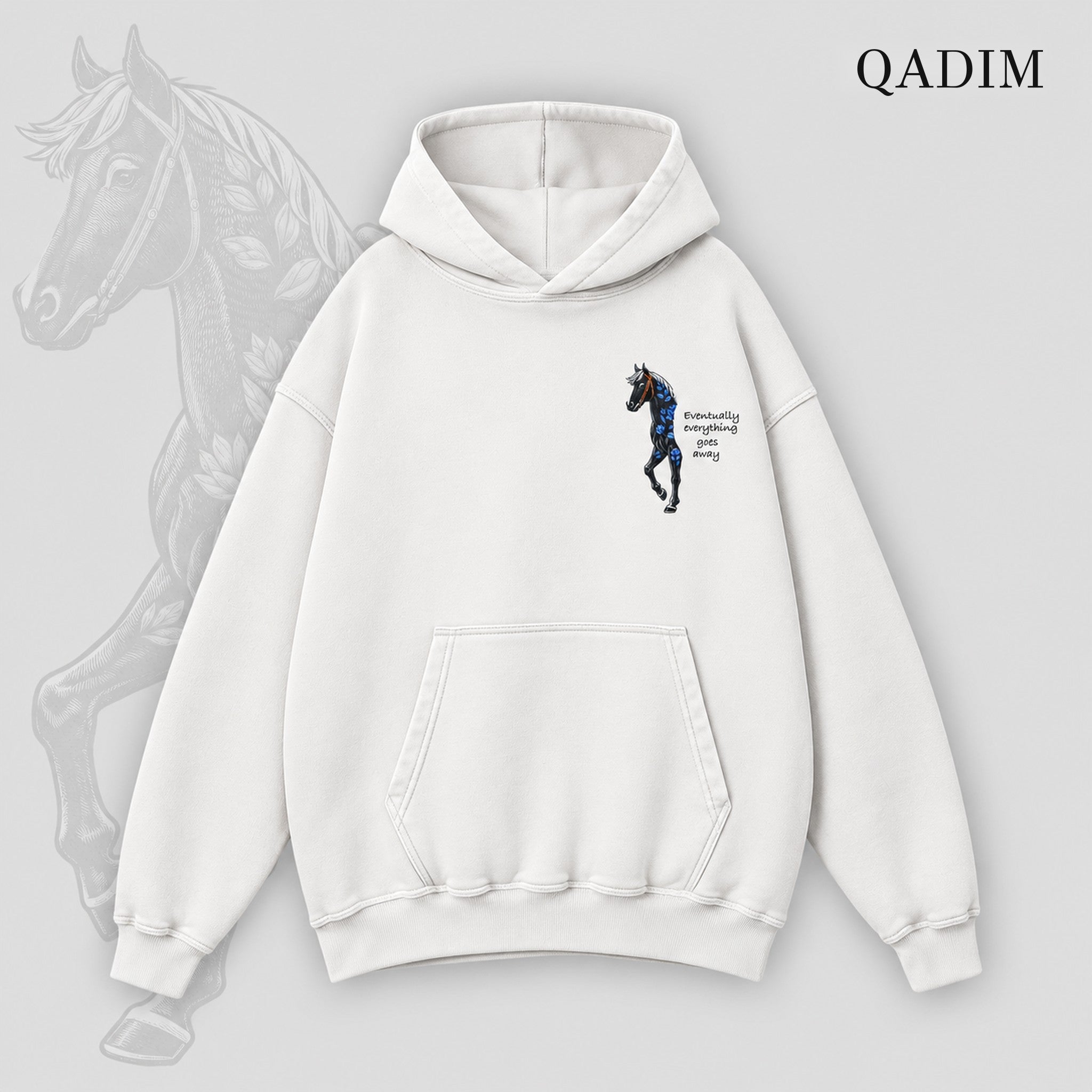 Safar Hoodie — White, front