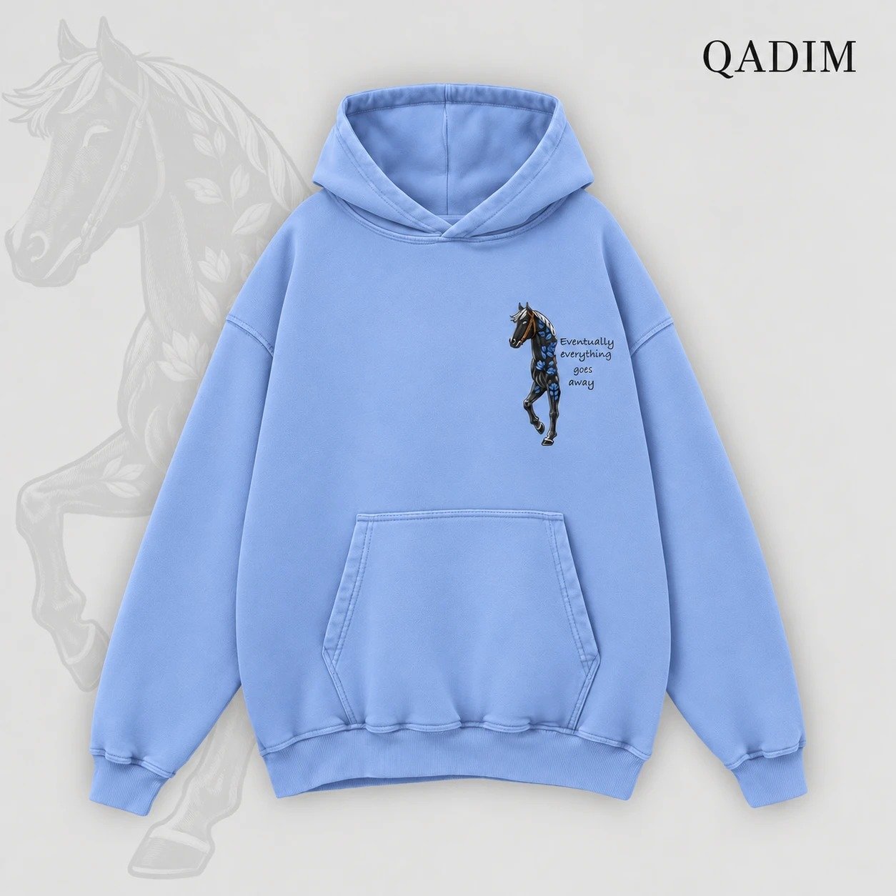 Safar Hoodie — Baby Blue, front
