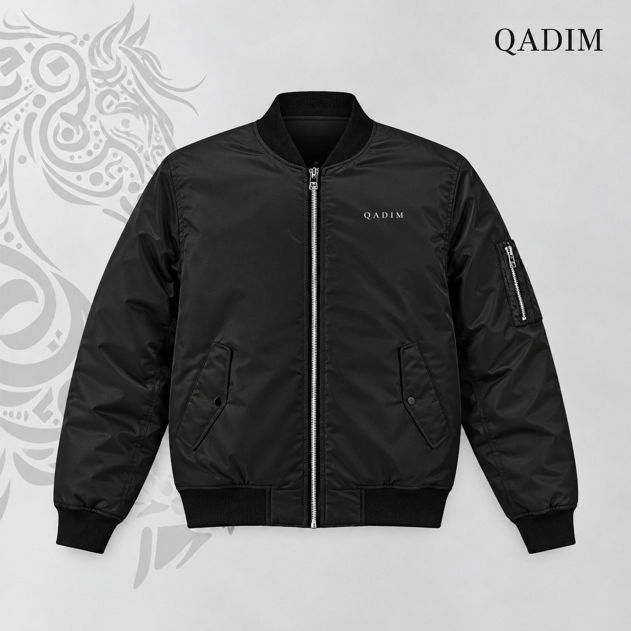 QADIM Bomber Jacket in black