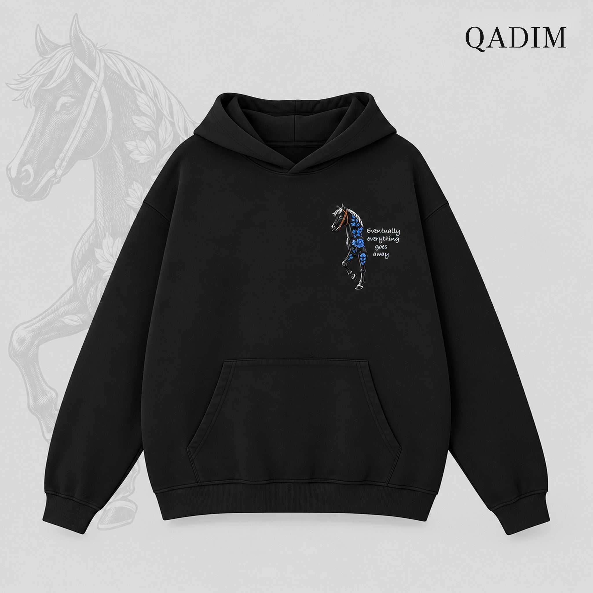Safar Hoodie — Black, front