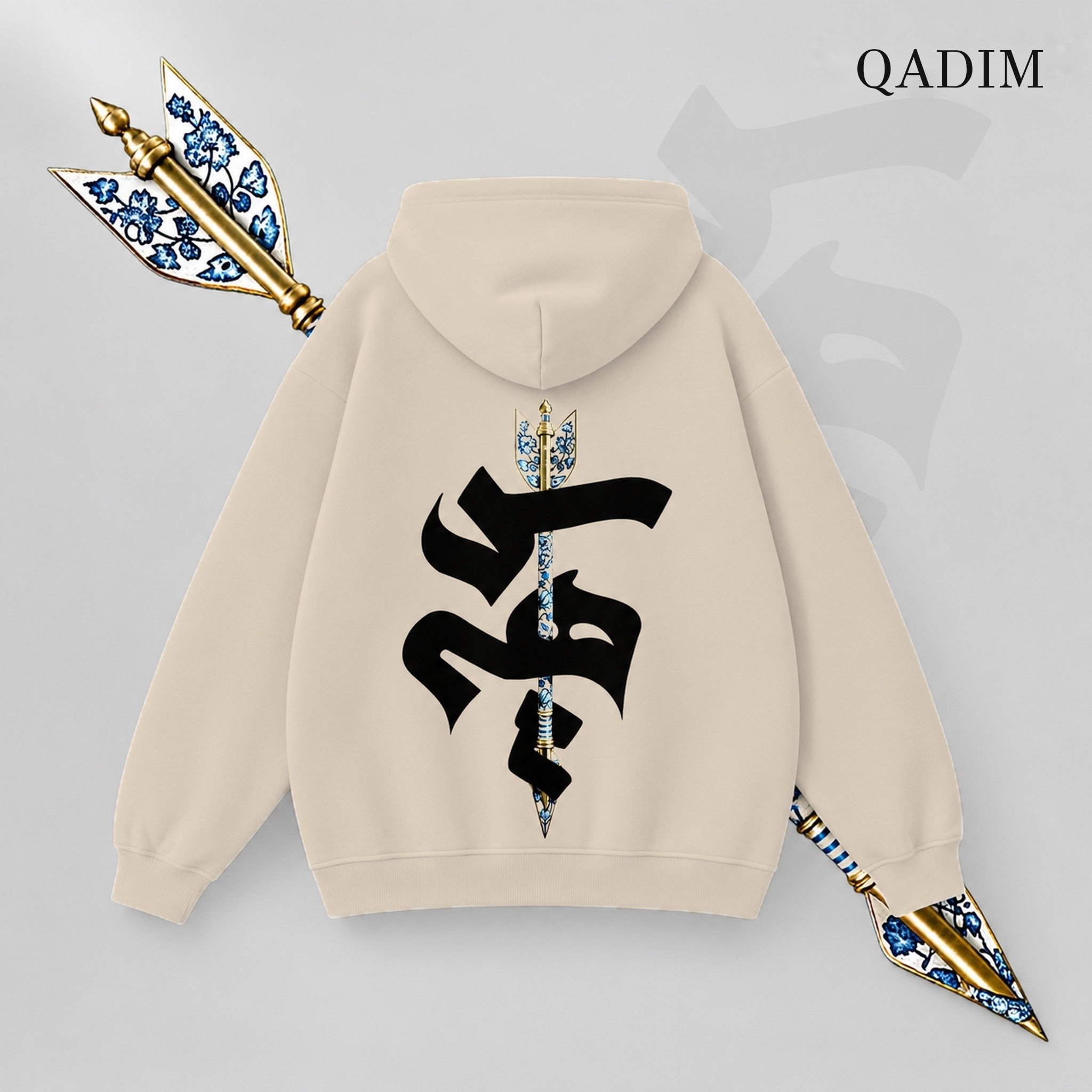 Sahm Hoodie — Beige, back