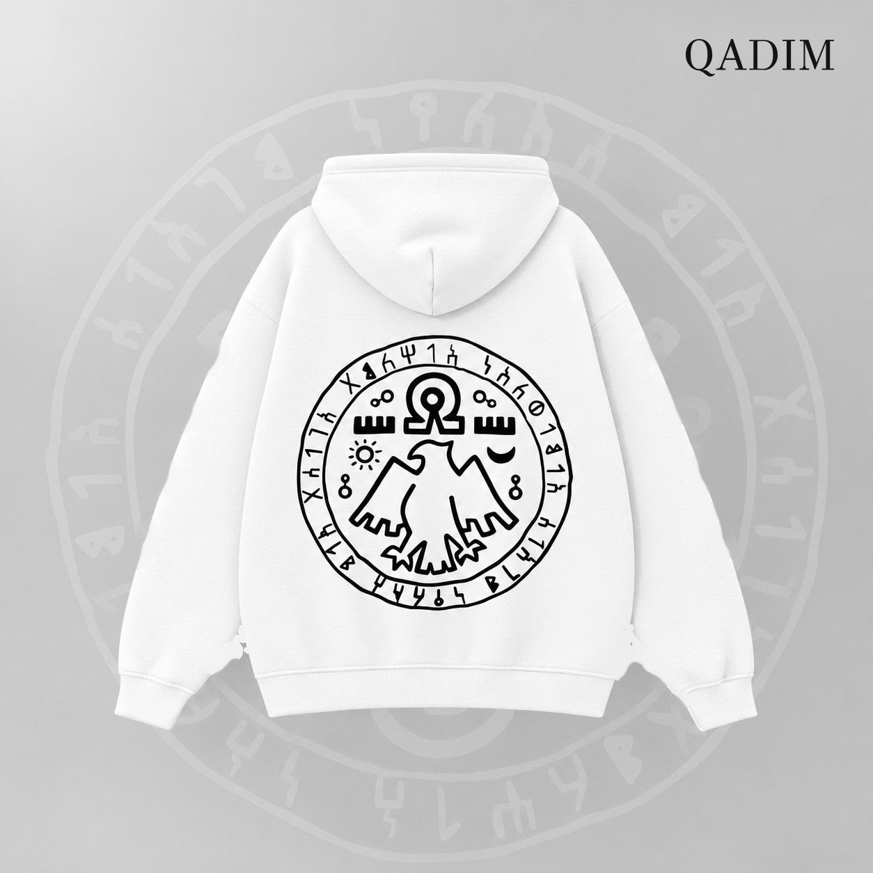 7 Eagles Hoodie — White, back