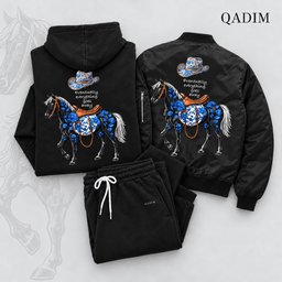 QADIM sweatpants with the Safar hoodie and Safar bomber jacket