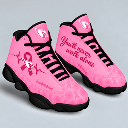 Baltimore Ravens Breast Cancer Awareness Custom Sneakers – You’ll Never Walk Alone