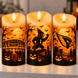 Arizona Cardinals Halloween Flameless LED Candles