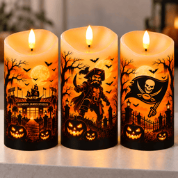 Tampa Bay Buccaneers Halloween Flameless LED Candles