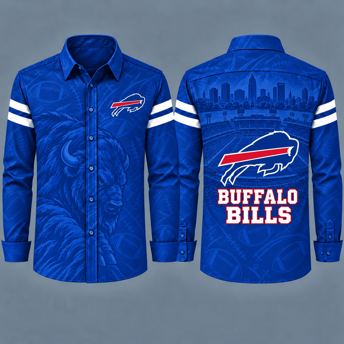 Buffalo Bills Heritage Long Sleeve Button-Up Shirt