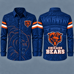Chicago Bears Heritage Long Sleeve Button-Up Shirt