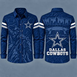 Dallas Cowboys Heritage Long Sleeve Button-Up Shirt