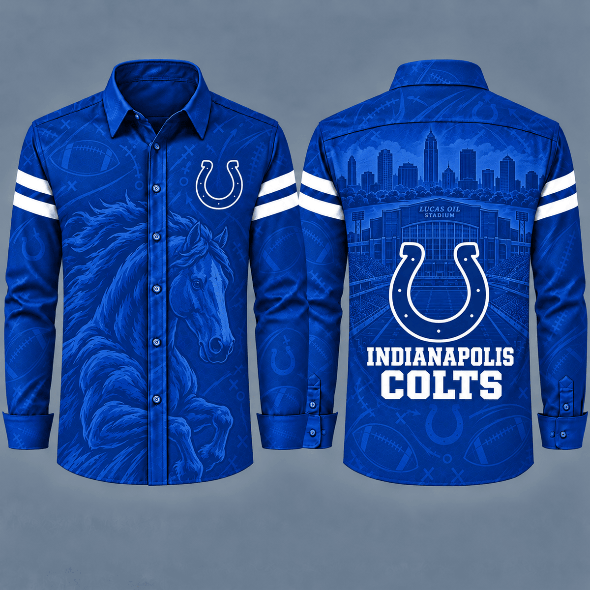 Indianapolis Colts Heritage Long Sleeve Button-Up Shirt