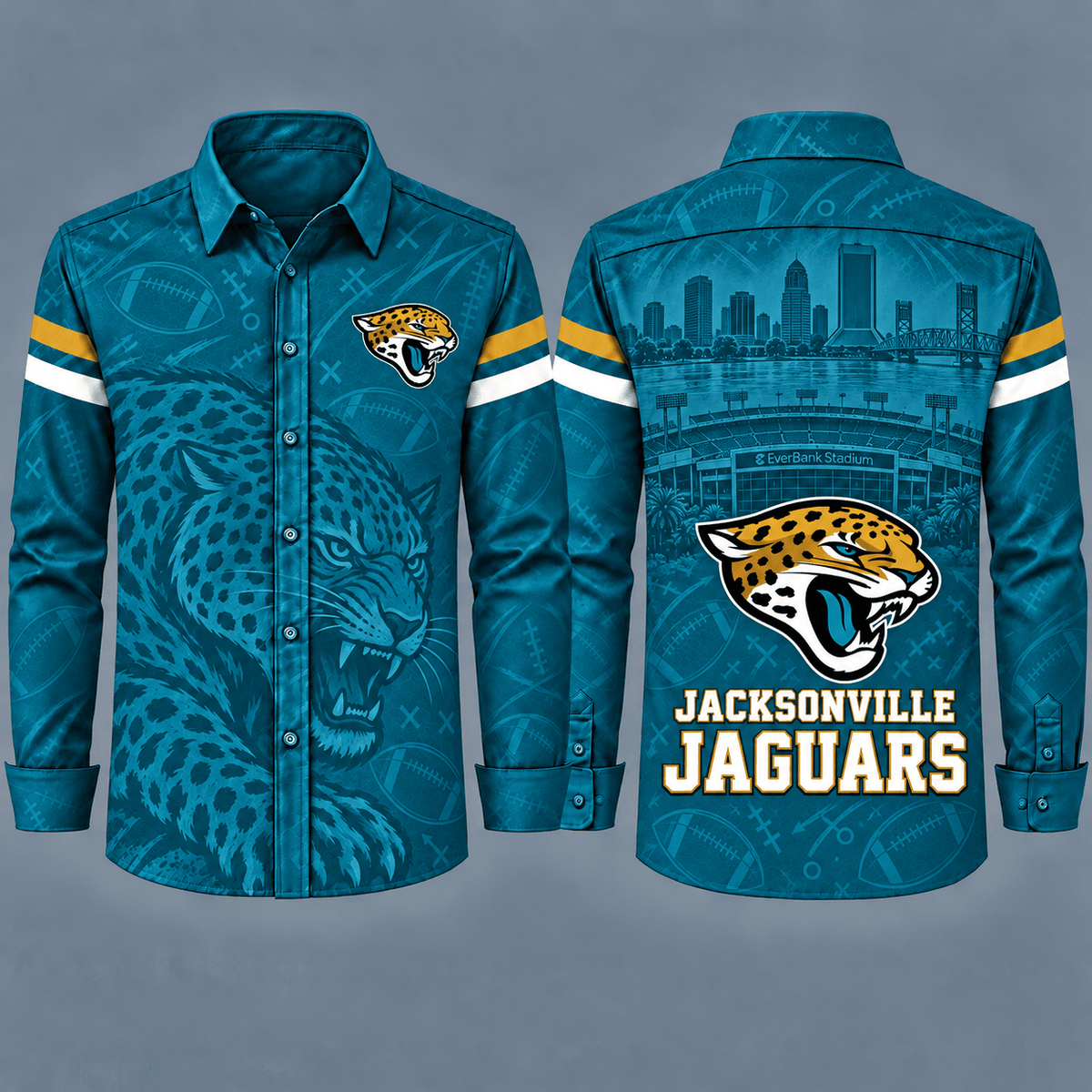 Jacksonville Jaguars Heritage Long Sleeve Button-Up Shirt