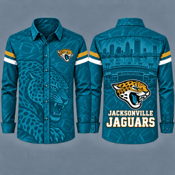 Jacksonville Jaguars Heritage Long Sleeve Button-Up Shirt