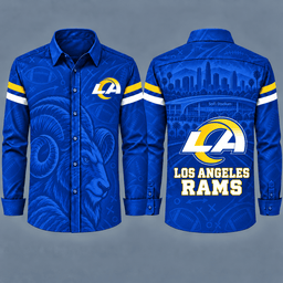 Los Angeles Rams Heritage Long Sleeve Button-Up Shirt