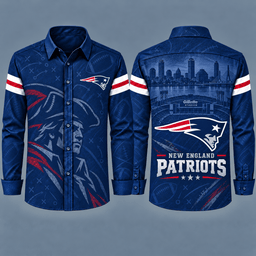 New England Patriots Heritage Long Sleeve Button-Up Shirt