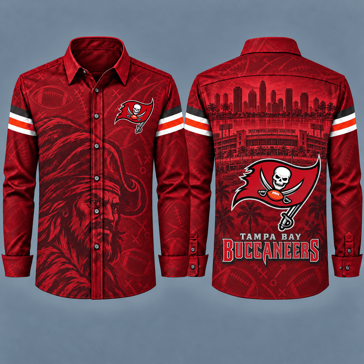 Tampa Bay Buccaneers Heritage Long Sleeve Button-Up Shirt