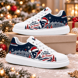 Houston Texans Merry Christmas Premium Football Fan Shoes – Holiday Fan Gift