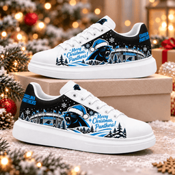 Carolina Panthers Merry Christmas Premium Football Fan Shoes – Holiday Fan Gift