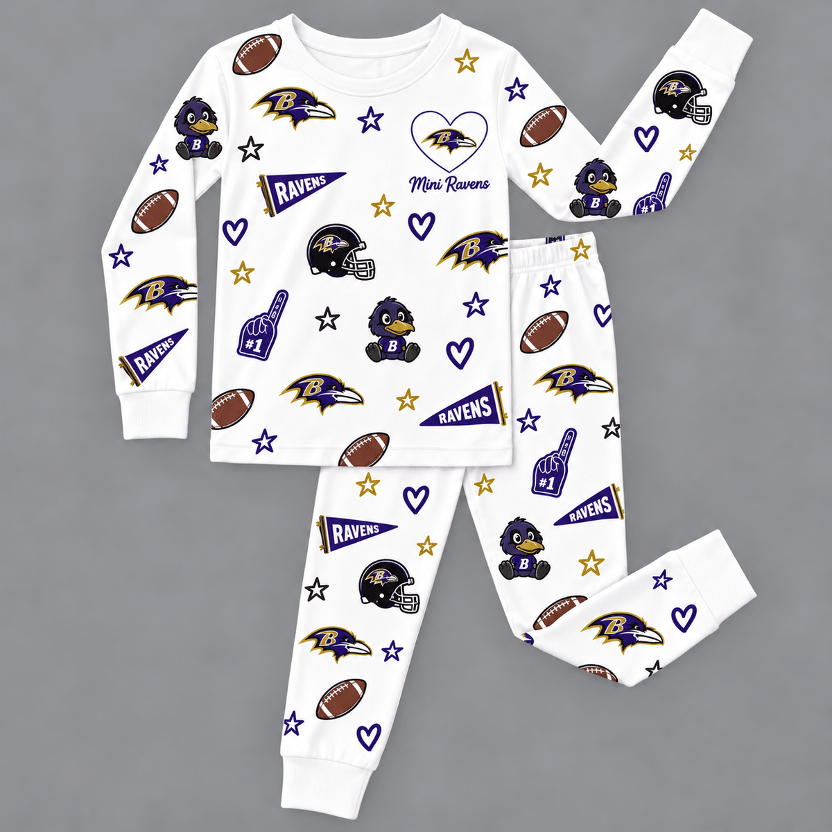 Baltimore Ravens Kids Pajama Set