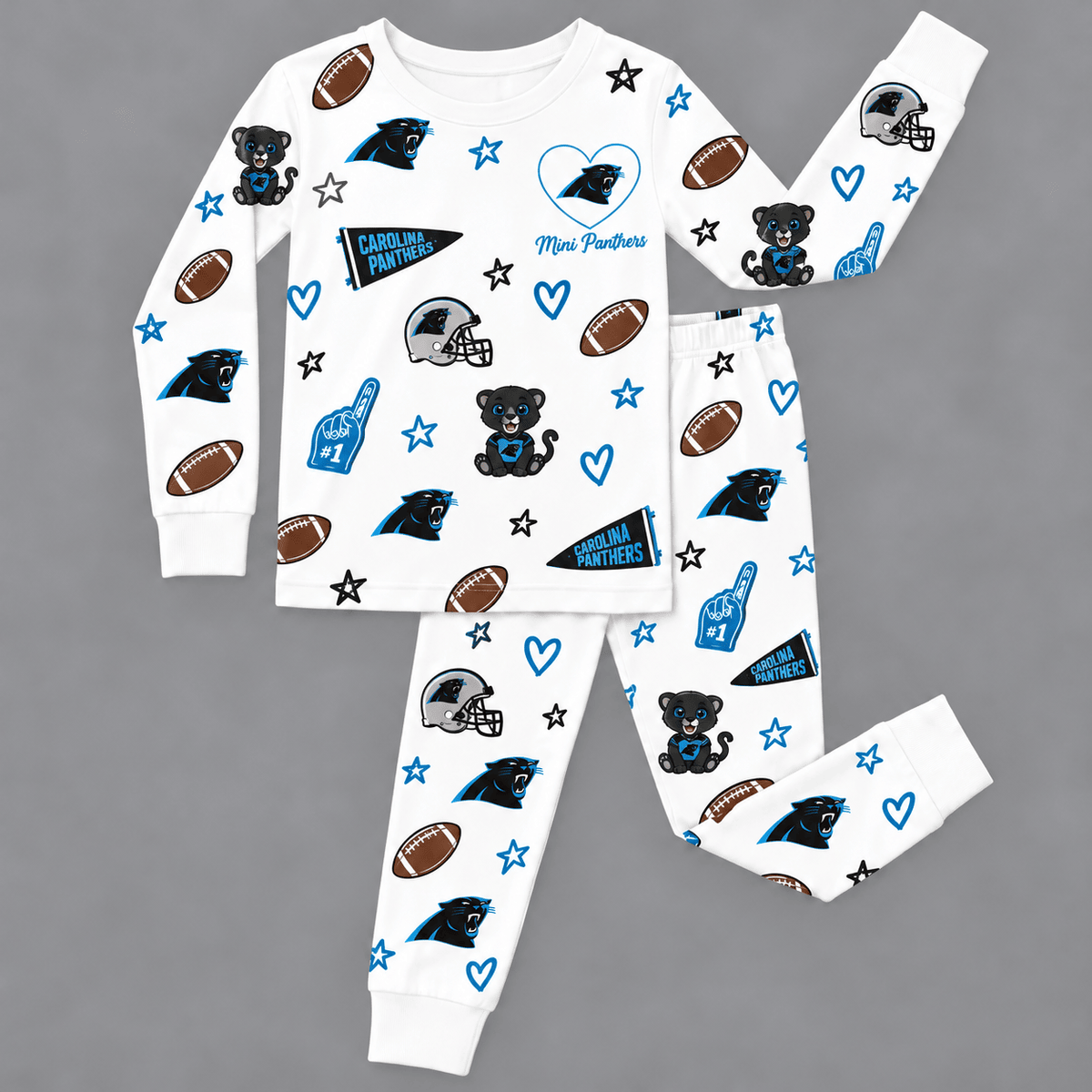 Carolina Panthers Kids Pajama Set