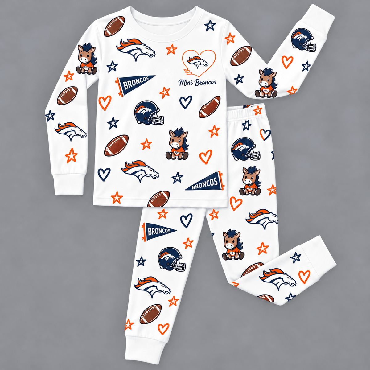 Denver Broncos Kids Pajama Set
