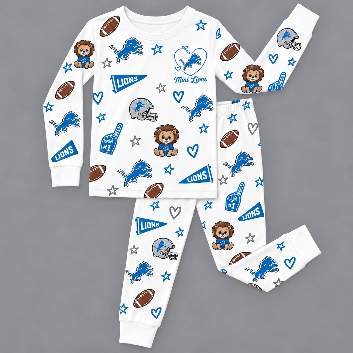 Detroit Lions Kids Pajama Set