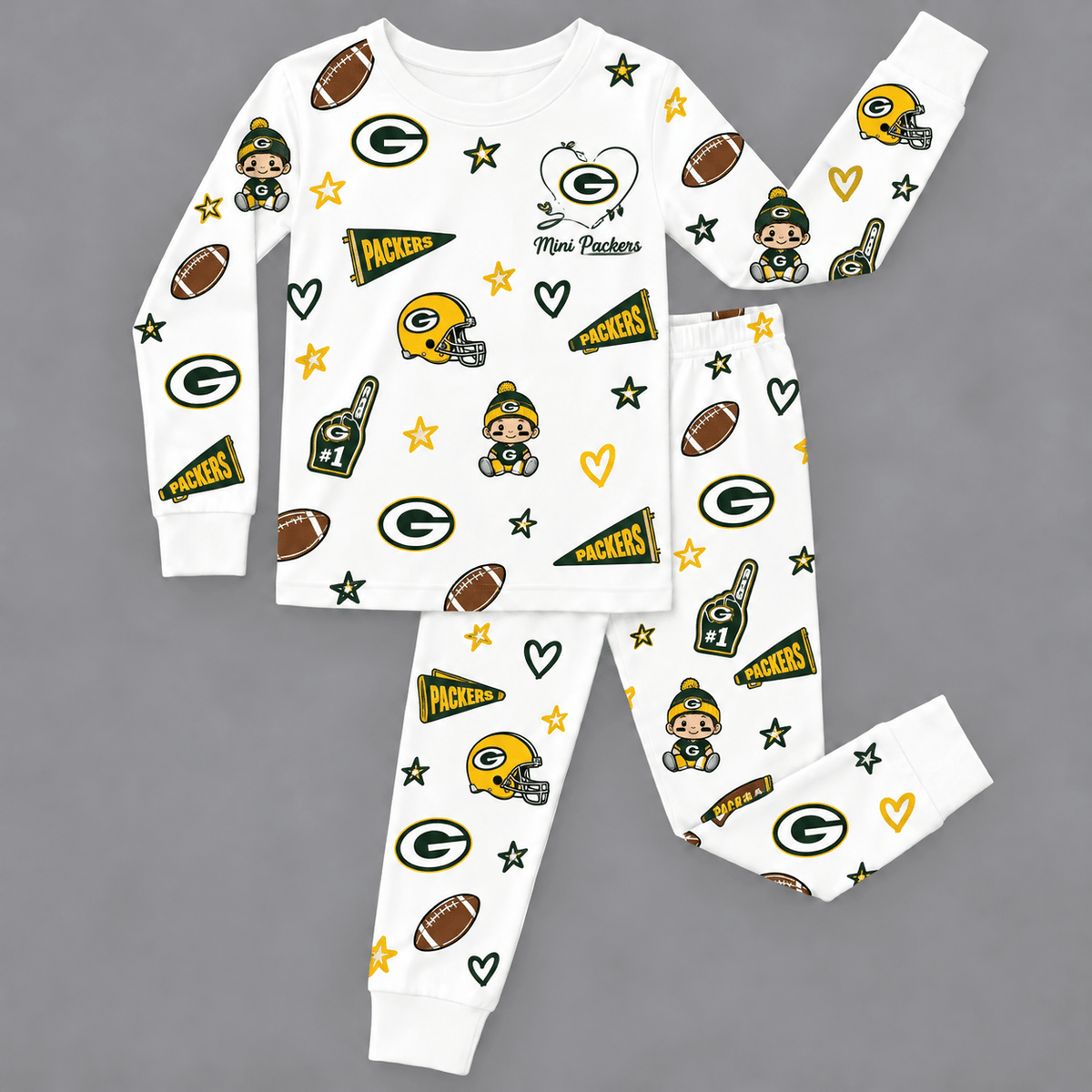Green Bay Packers Kids Pajama Set