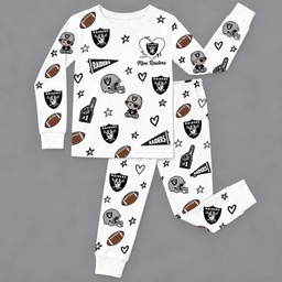 Las Vegas Raiders Kids Pajama Set