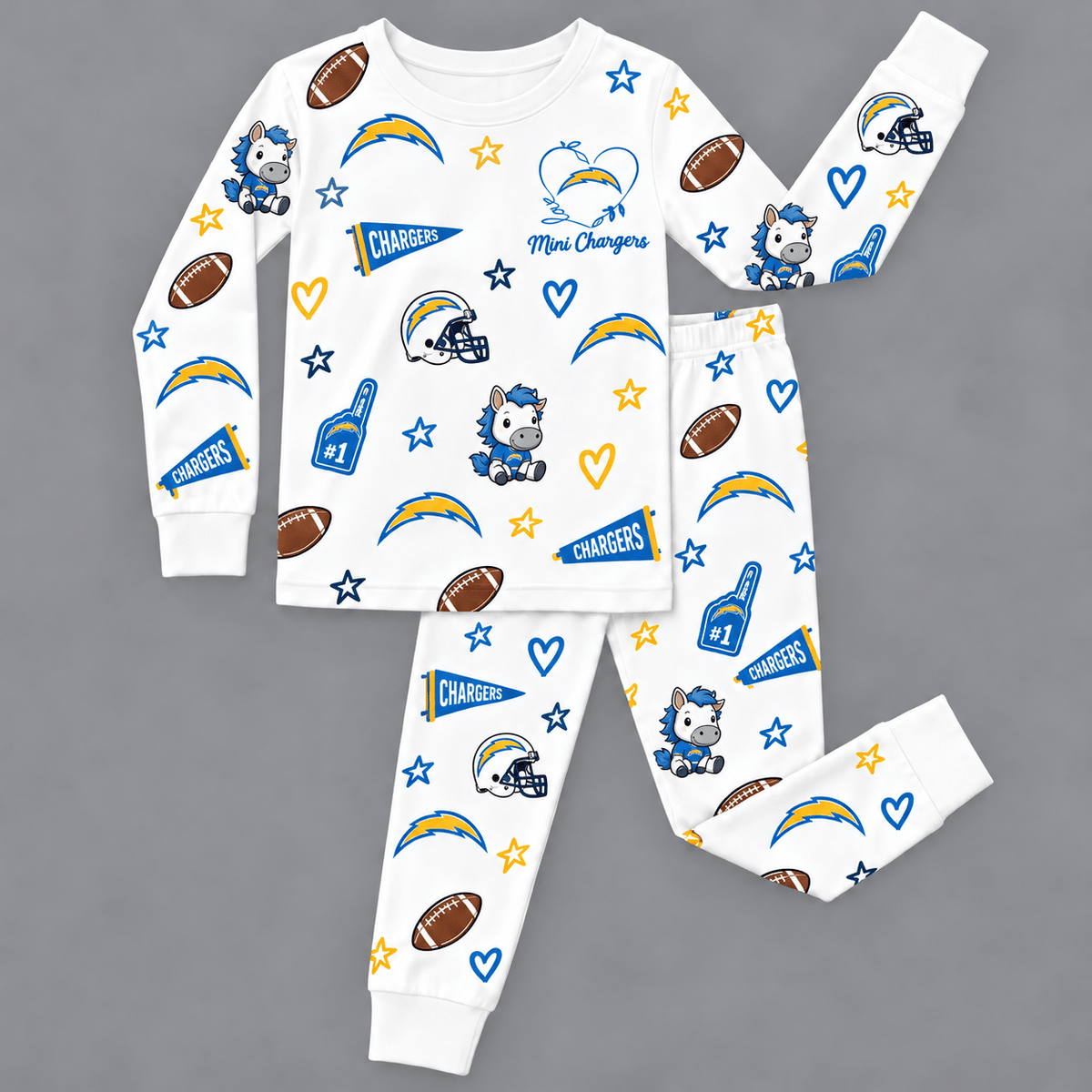 Los Angeles Chargers Kids Pajama Set