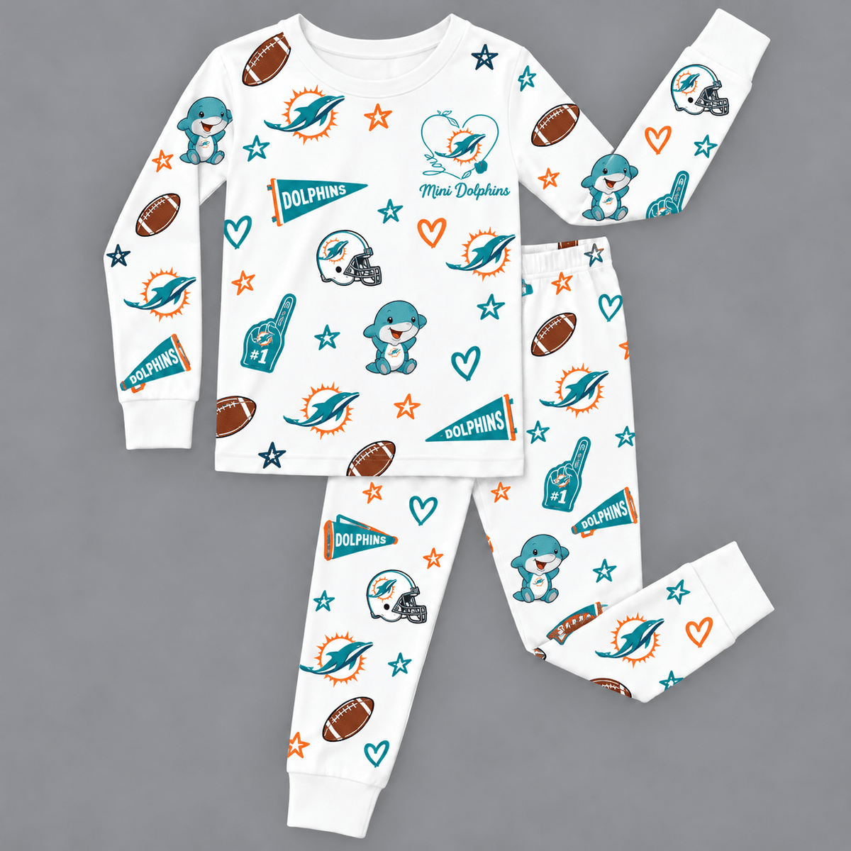 Miami Dolphins Kids Pajama Set