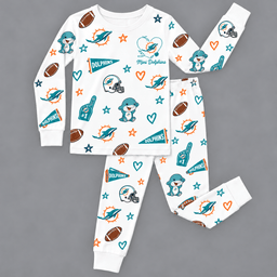 Miami Dolphins Kids Pajama Set