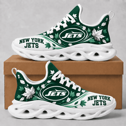 New York Jets Fall Maple Leaves Chunky Sneakers – Autumn Edition