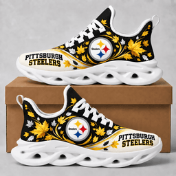 Pittsburgh Steelers Fall Maple Leaves Chunky Sneakers – Autumn Edition