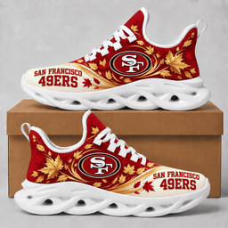 San Francisco 49ers Fall Maple Leaves Chunky Sneakers – Autumn Edition