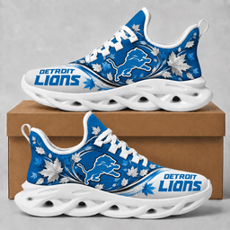 Detroit Lions Fall Maple Leaves Chunky Sneakers – Autumn Edition
