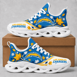Los Angeles Chargers Fall Maple Leaves Chunky Sneakers – Autumn Edition